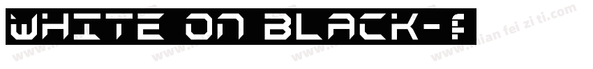 white on black字体转换